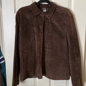 Brown collared light jacket